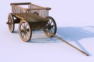 3D-Modell eines einfachen Wagens